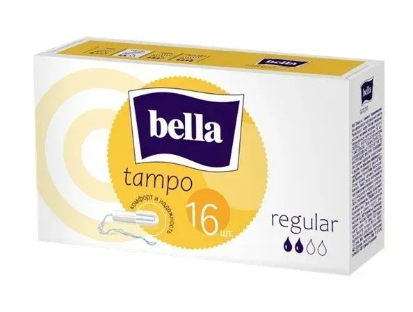 Тампоны женск.гигиен.комфорт и надёжность "bella tampo" Regular 16шт.1*20  (ВЕ-032-RE16-Е03)